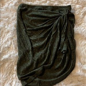 Olive green skirt